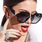 Big-Frame Hexagon Fashion Sunglasses Women's Oversized