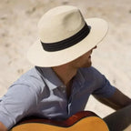 Classic Panama Hat Large Size Wide Brim Fedora