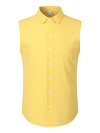 Summer Men's Two Piece Shirt Shorts Outfit Set