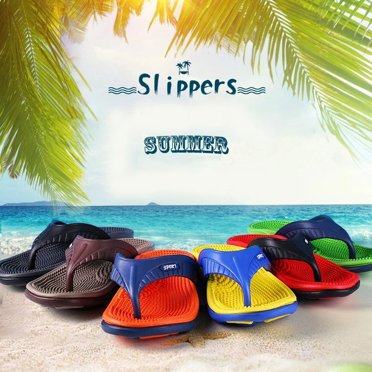 Massage Flip-Flops With Sensory Beads Summer Beach Thongs Slides