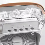 Cooling Fan 3-in-1 Air Conditioner Desktop Mist USB Water Summer HydroCooler