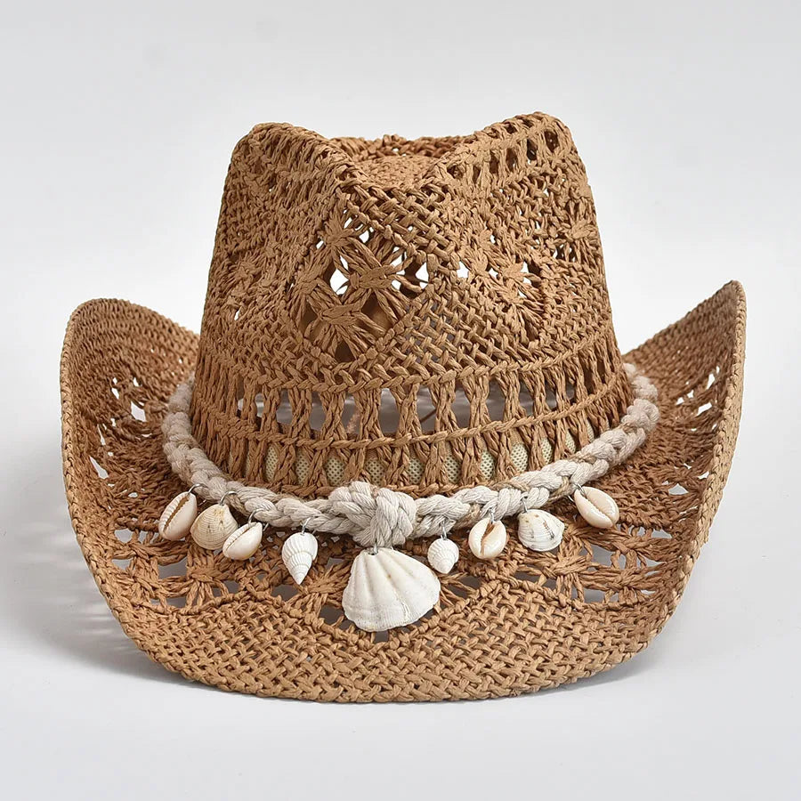 Summer Hand Woven Straw Sun Hat Women's