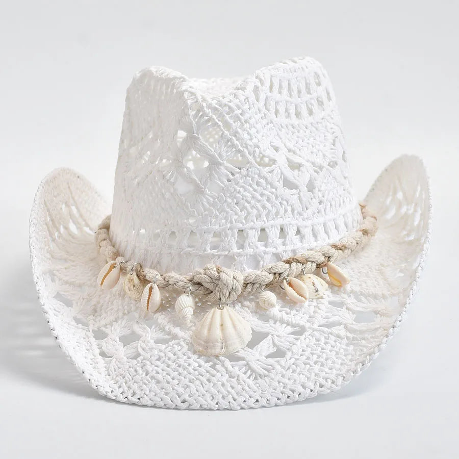 Summer Hand Woven Straw Sun Hat Women's