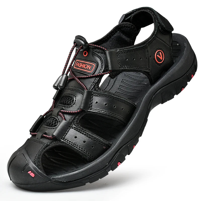 Closed-Toe Summer Non-Slip Sandals No Sweat Roman Contoured Beach Shoes-Keep Melbourne Marvellous Official Store