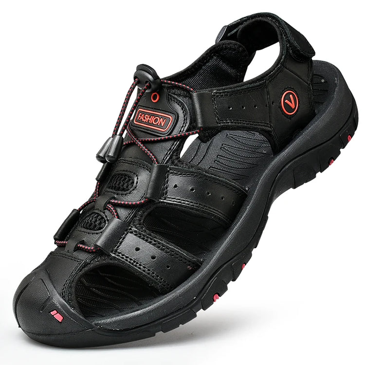 Closed-Toe Summer Non-Slip Sandals No Sweat Roman Contoured Beach Shoes-Keep Melbourne Marvellous Official Store