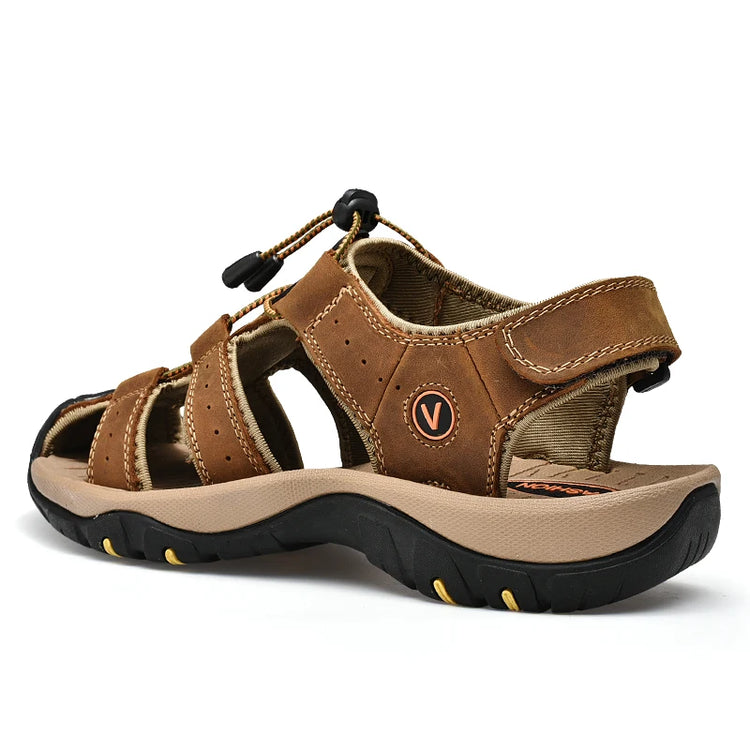 Closed-Toe Summer Non-Slip Sandals No Sweat Roman Contoured Beach Shoes-Keep Melbourne Marvellous Official Store