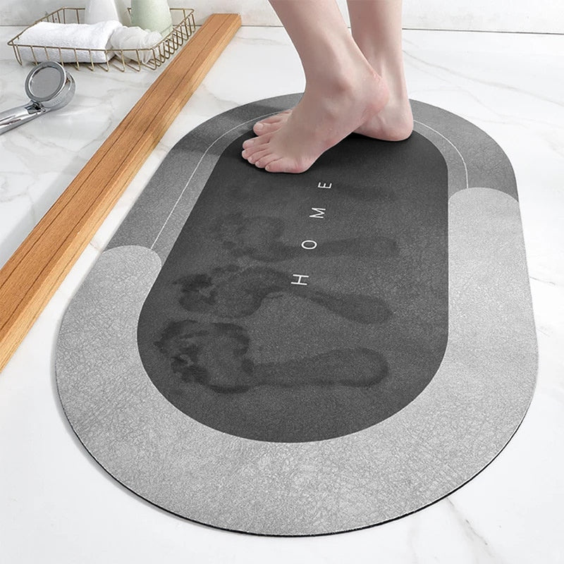 Super Absorbent Bath Mat Quick Drying Non Slip Magic Bathroom Kitchen Floor Rug