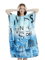 Surf Poncho Quick-Dry Towel Hoodie Microfiber Beach Changing Robe