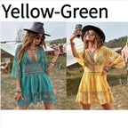 Swimwear Cover Up Bikini Resort Dress Summer Beach Tunic Sundress