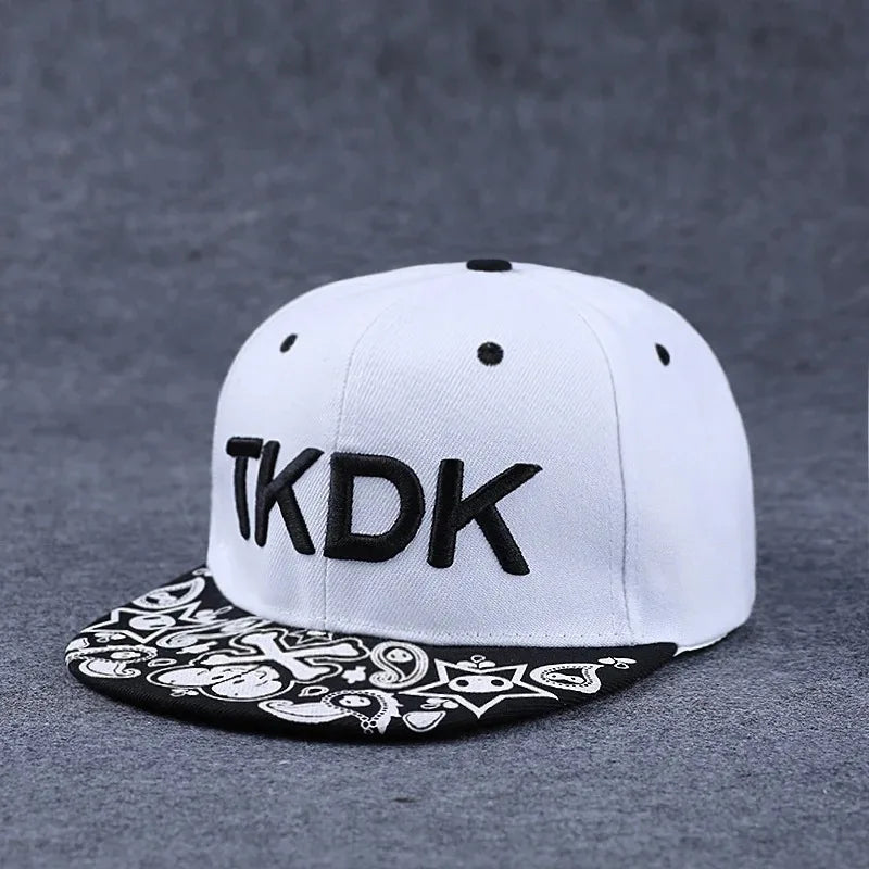 Hip Hop Embroidered Flat Brim Cap
