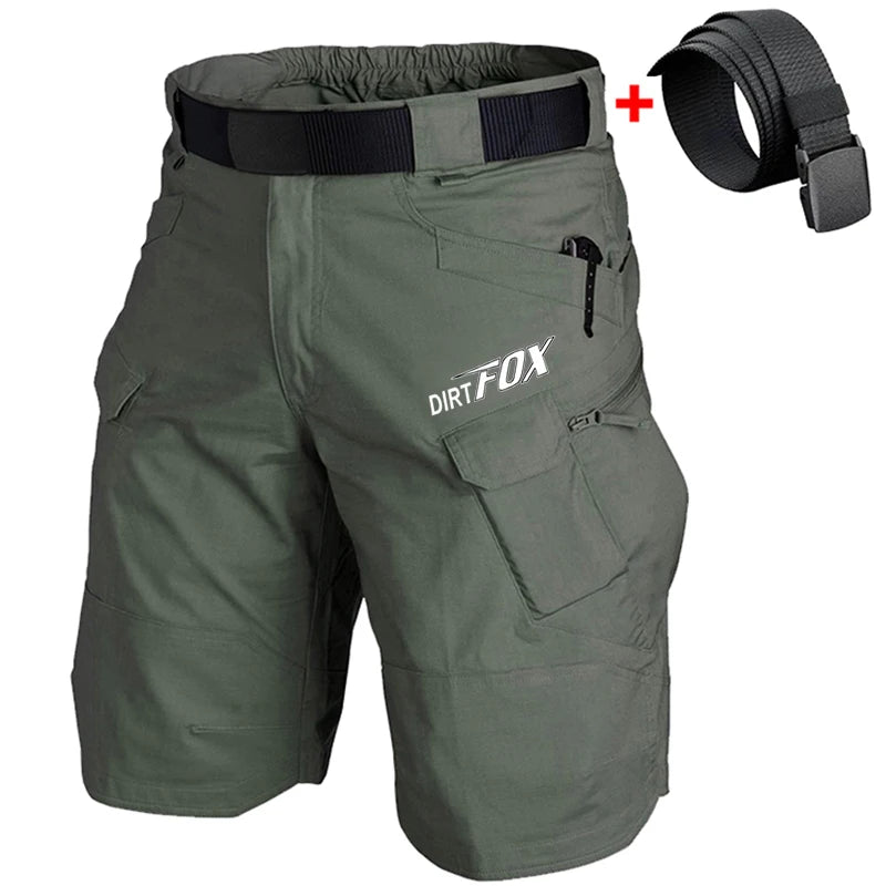 Cargo Shorts Camo Urban Tactical With FREE Belt