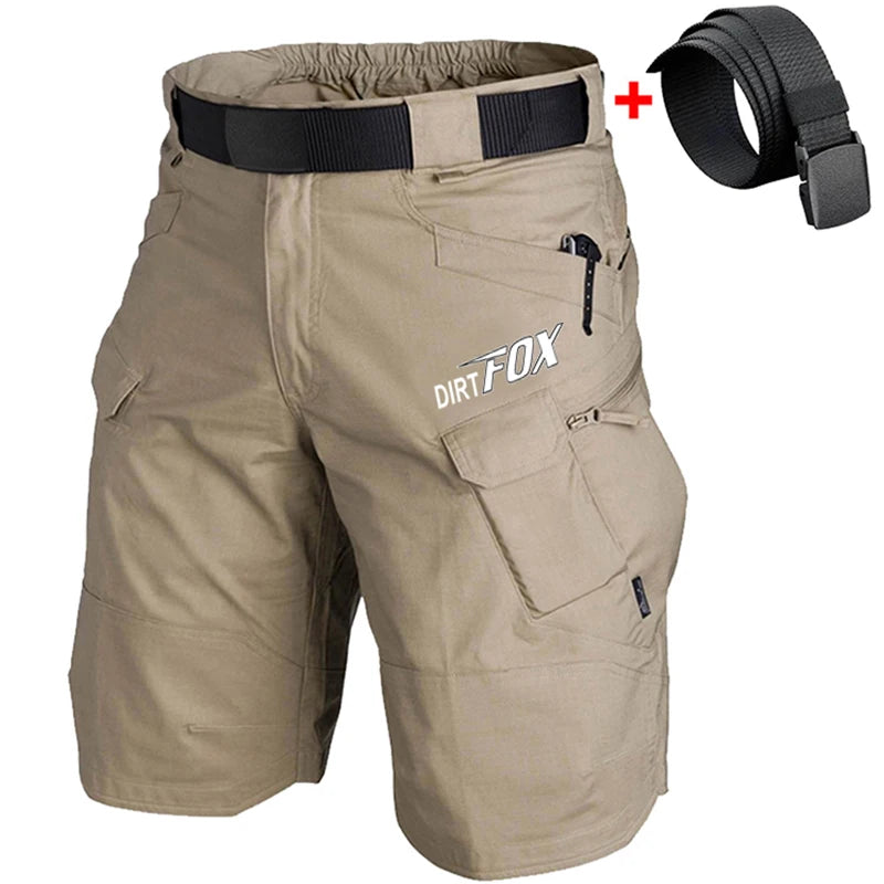 Cargo Shorts Camo Urban Tactical With FREE Belt