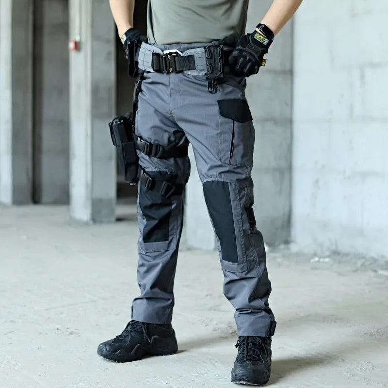 Tactical Camo Cargo Pants Workwear PPE Reinforced Knee Padding