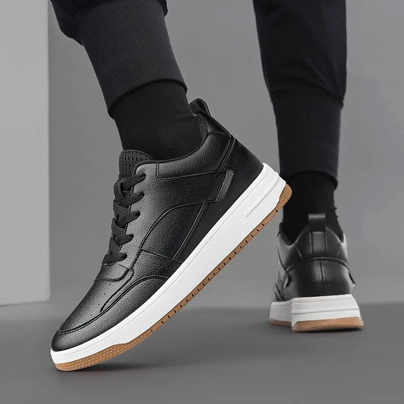 Platform Sneakers Boost Height 8cm Elevator Shoes Tall
