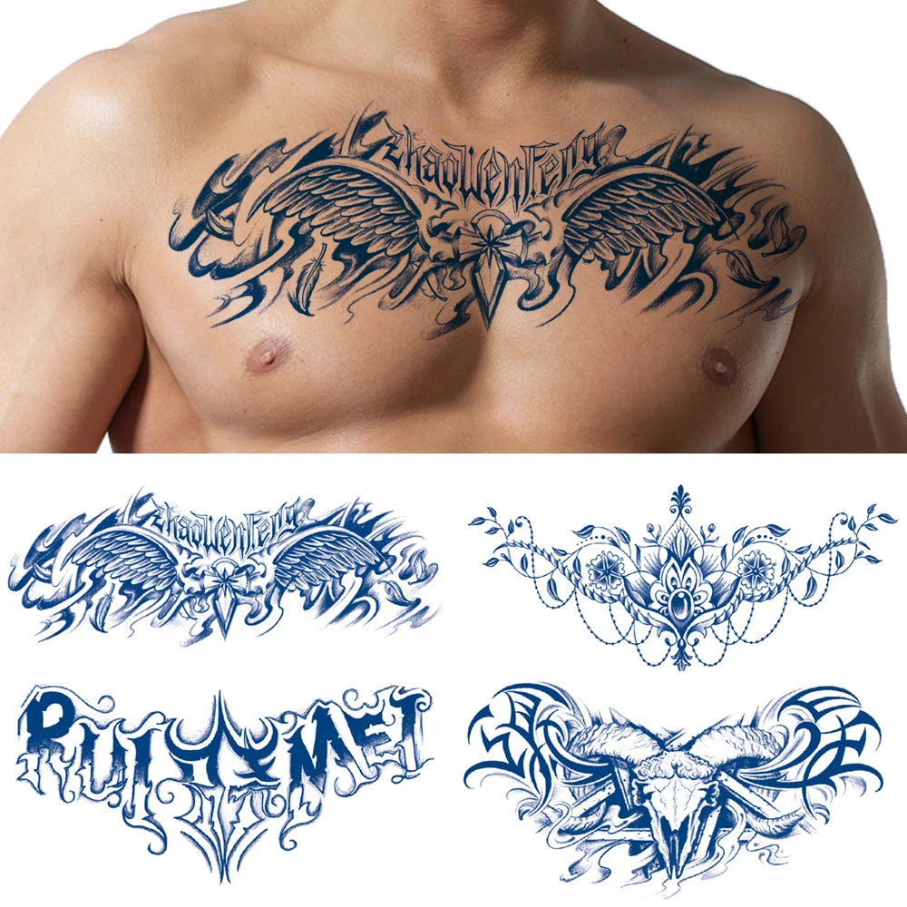 Temporary Body Tattoo Semi Permanent Fake Tatt Body Art