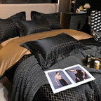 Hotel Quality "The Penthouse" Bedding Sheets Set 1000TC Cotton-Satin Doona Quilt Cover King Queen