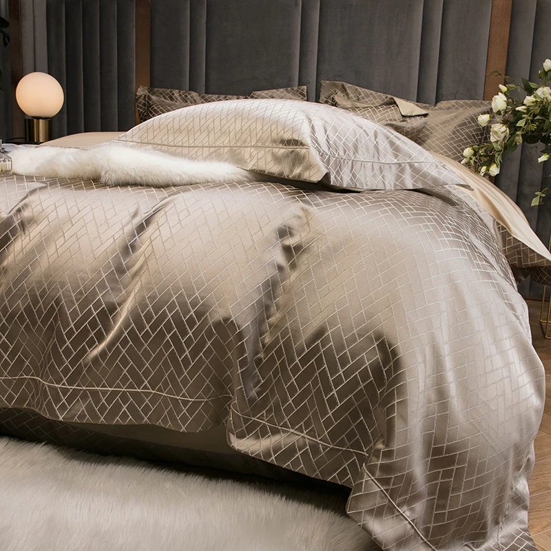 Hotel Quality "The Penthouse" Bedding Sheets Set 1000TC Cotton-Satin Doona Quilt Cover King Queen