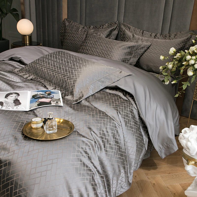 Hotel Quality "The Penthouse" Bedding Sheets Set 1000TC Cotton-Satin Doona Quilt Cover King Queen