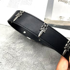 The Dagger Cross | Vintage Gothic Chrome Buckle Belt