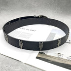 The Dagger Cross | Vintage Gothic Chrome Buckle Belt