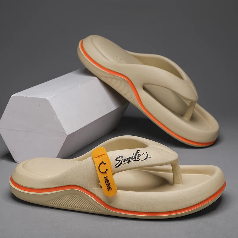 Flip-Flops Summer Beach Slides Casual Non-Slip Bathroom Shoes