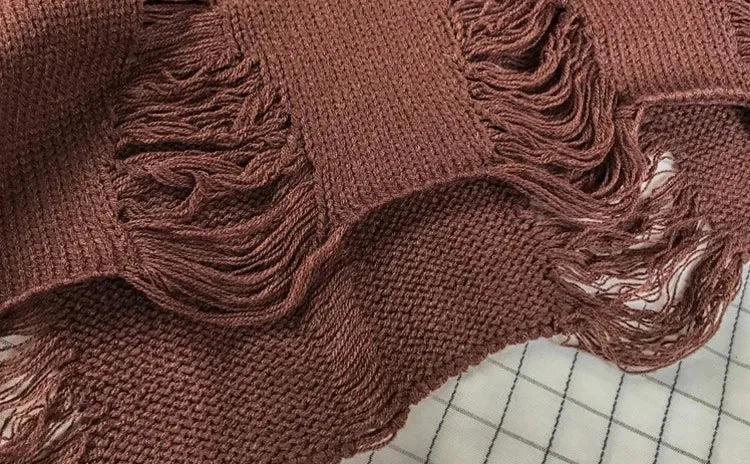 Thrashed Sweater Vintage Emo Pullover