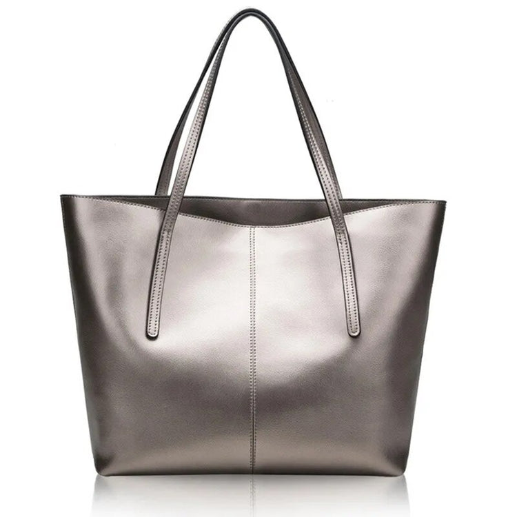 Tote Handbag Genuine Leather Large-Capacity Office Bucket Bag Women's-Keep Melbourne Marvellous Official Store
