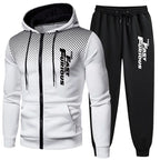 Gym Tracksuit 2pcs Set Fast Furious Hoodie Sweats Workout Outfit