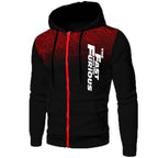 Gym Tracksuit 2pcs Set Fast Furious Hoodie Sweats Workout Outfit