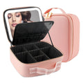Makeup Travel Bag Cosmetics Beauty Case with LED Mirror