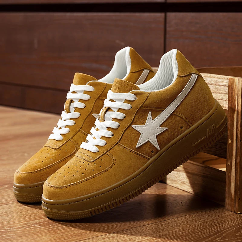6cm Elevator Shoes Leather Height Increase Platform