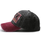 ROCK Washed Baseball Cap Shabby Denim Hat