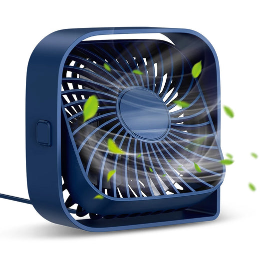 Desk Mini Cooling Fan Quiet USB Three-Speed 360° Adjustable Wind Flow