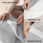 Washable mesh pillow cover. 