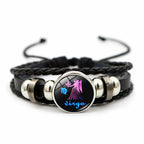 Star Signs Energy Bracelet Zodiac Good Luck Horoscope Women Men Bangle