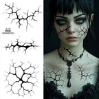 Face And Body Halloween Lightning Temporary Tattoo Stickers Makeup Pack