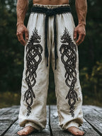 Viking Retro Nordic Totem 3D Print Beach Gym Workout Pants