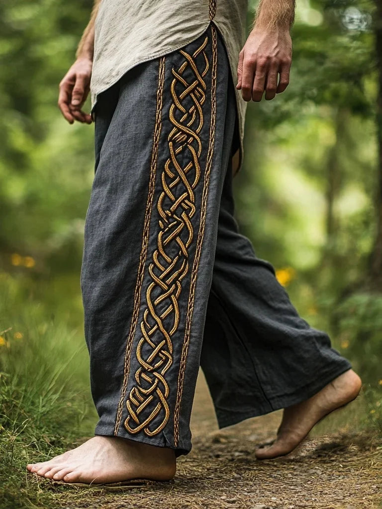 Viking Retro Nordic Totem 3D Print Beach Gym Workout Pants
