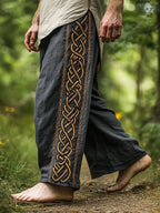 Viking Retro Nordic Totem 3D Print Beach Gym Workout Pants