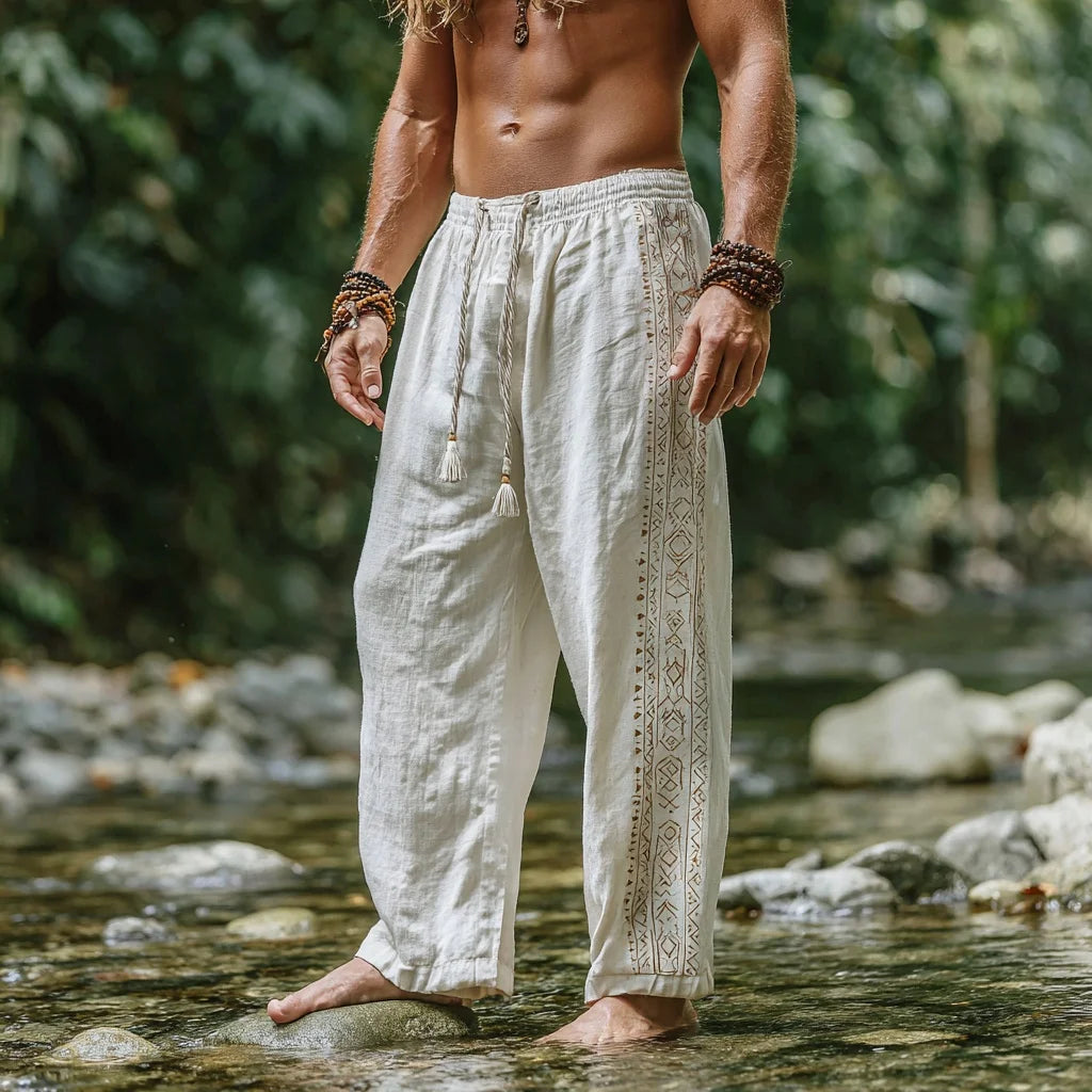 Viking Retro Nordic Totem 3D Print Beach Gym Workout Pants