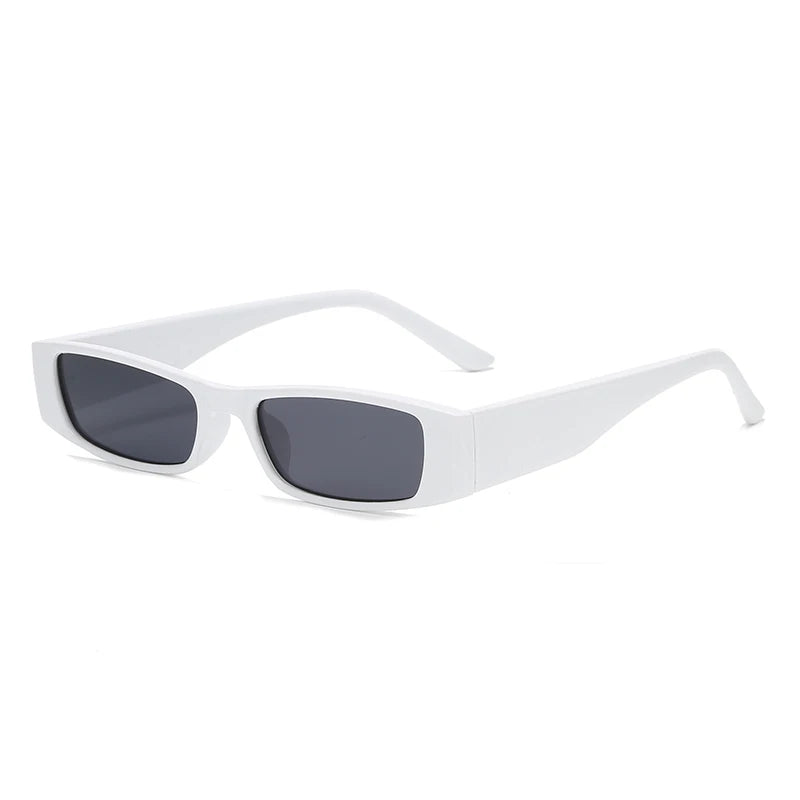 Vintage Slimline Sunglasses Women's Narrow Frame Leopard Retro Look