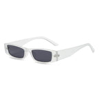 Vintage Slimline Sunglasses Women's Narrow Frame Leopard Retro Look