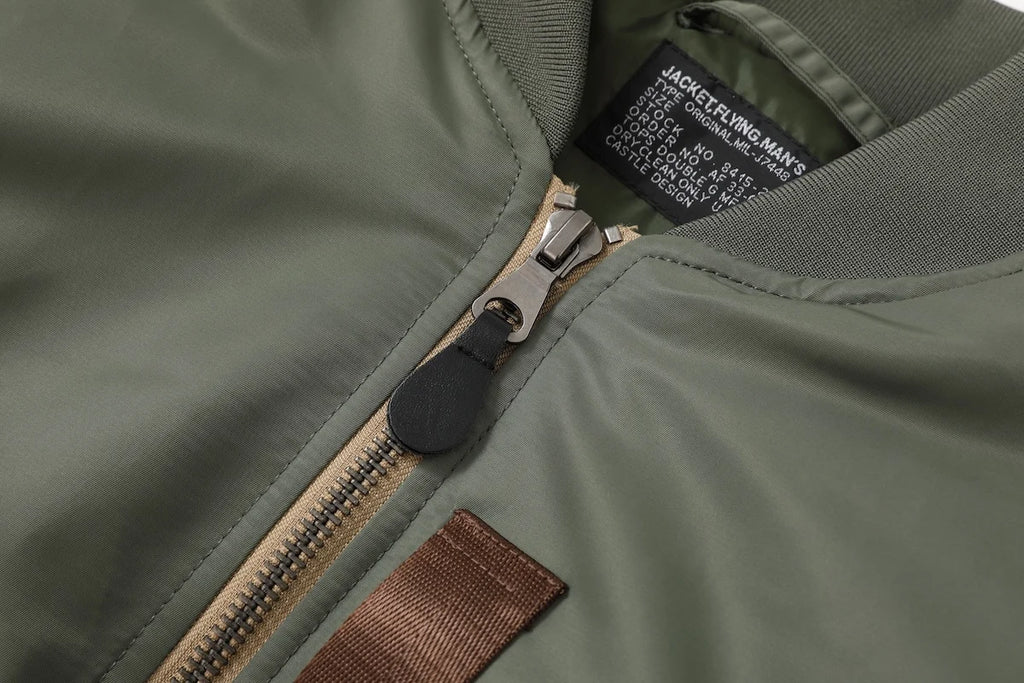 Vintage US Air Force Pilot Jacket Nylon Padded Bomber Flight Outwear