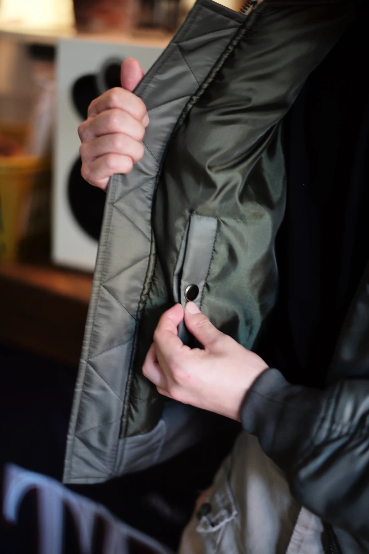 Vintage US Air Force Pilot Jacket Nylon Padded Bomber Flight Outwear