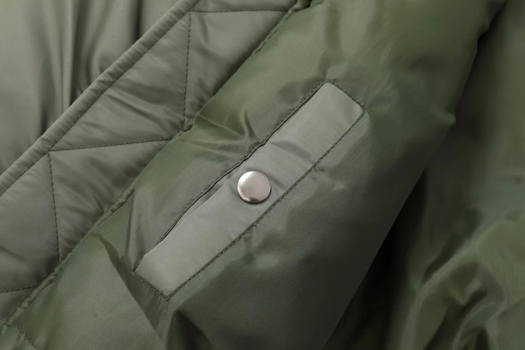 Vintage US Air Force Pilot Jacket Nylon Padded Bomber Flight Outwear