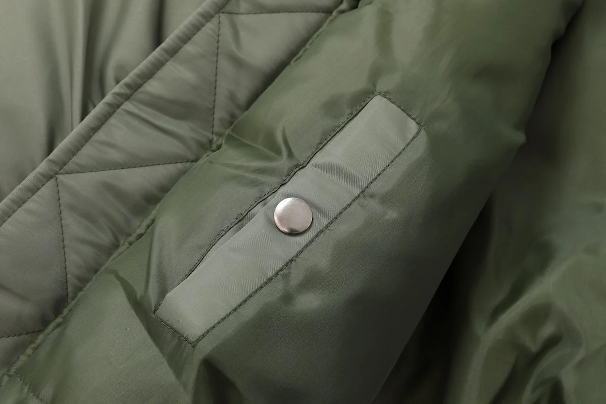 Vintage US Air Force Pilot Jacket Nylon Padded Bomber Flight Outwear