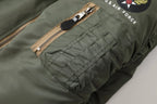 Vintage US Air Force Pilot Jacket Nylon Padded Bomber Flight Outwear