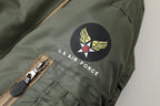 Vintage US Air Force Pilot Jacket Nylon Padded Bomber Flight Outwear