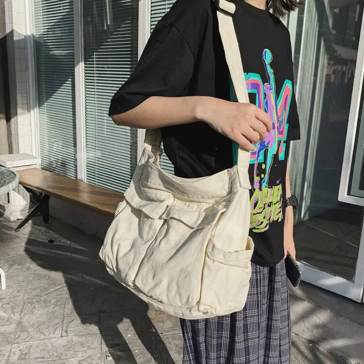 Back To School Students Shoulder Messenger Crossbody Bag