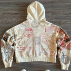 Passport Hoodie | Vintage Travel Zipper Stamps Retro Air Race - Unisex